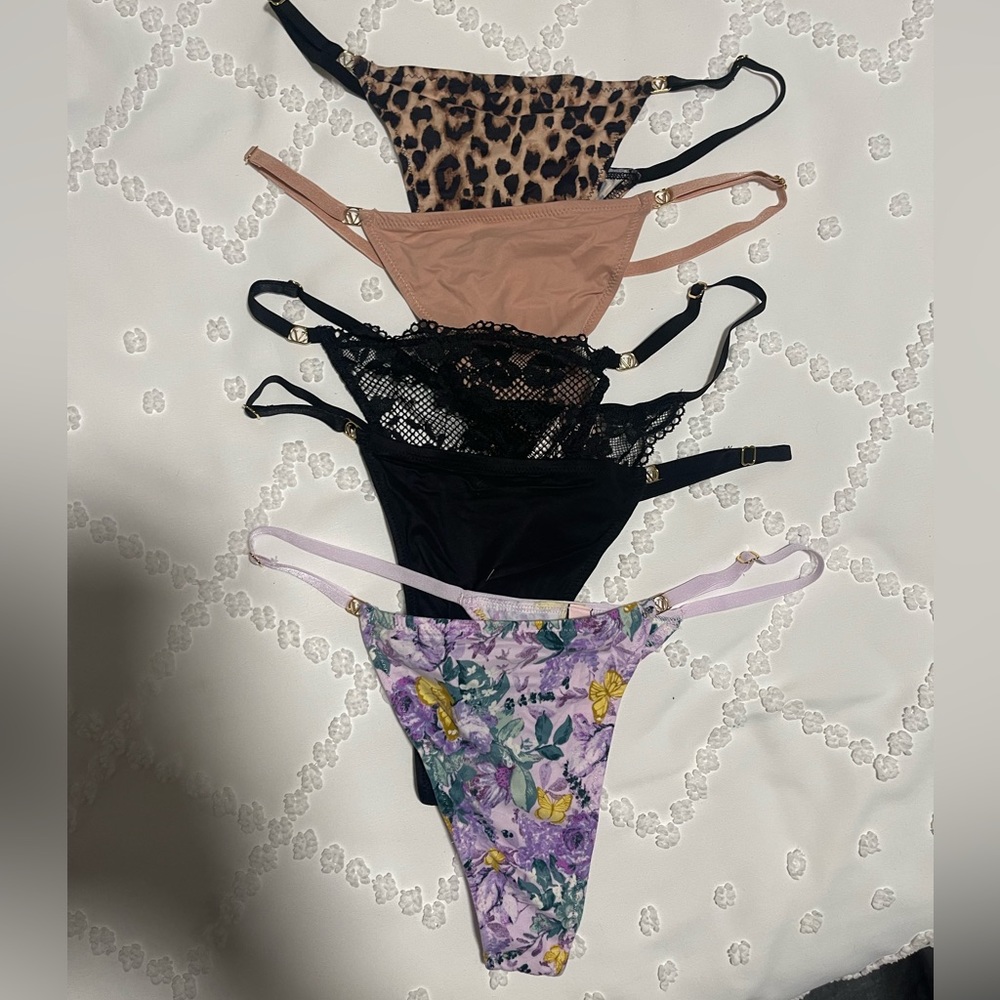 NWT Victoria’s Secret set of 5 V-String Love Cloud Panties